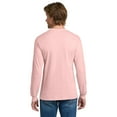 thumbnail image 3 of Gildan Heavy Cotton Men's Long Sleeve T-Shirt, Comfortable Crewneck Classic Fit Tee, Light Pink, XL, 3 of 5