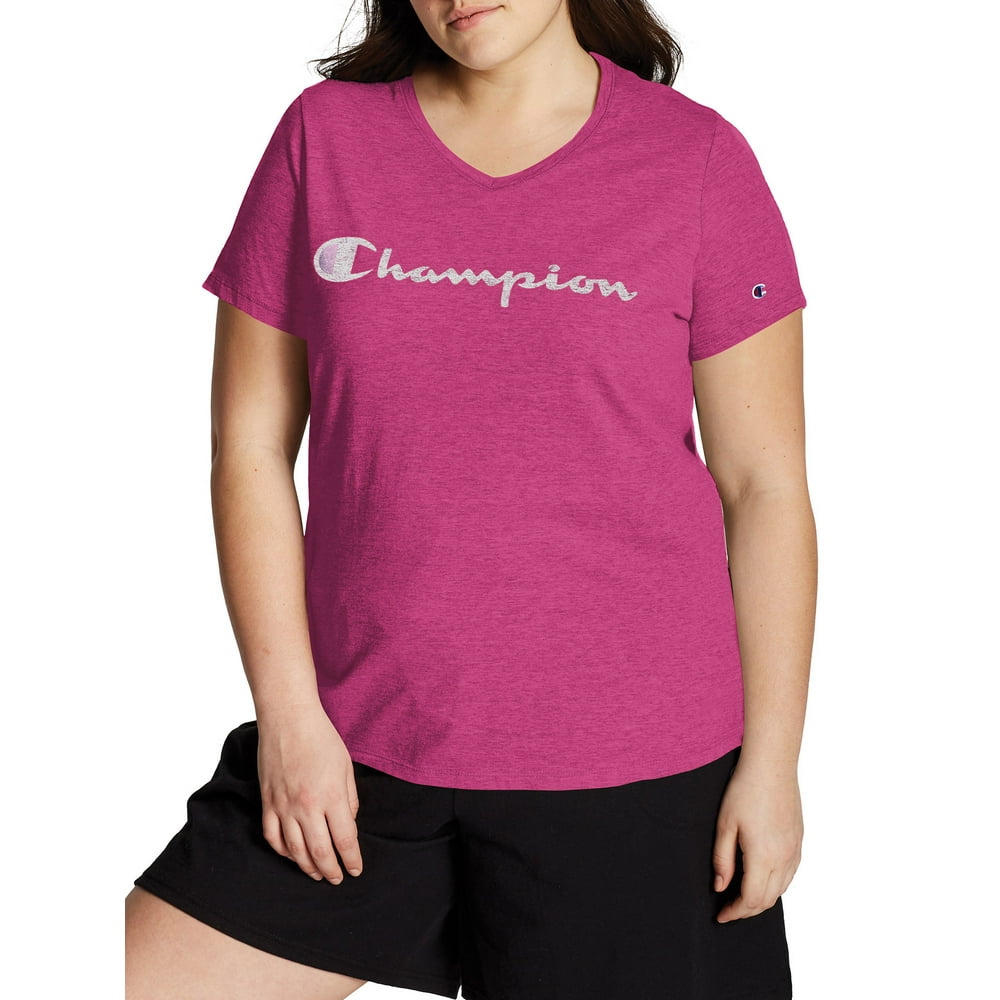 Champion Champion Women's Plus Size Graphic VNeck TShirt Walmart