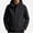 Black, variant on Men's Water-Resistant Hooded Softshell Jacket with Zip Pockets for Hiking Brown 2XL