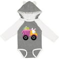 thumbnail image 3 of Inktastic Easter Bunny in Dump Truck Delivering Easter Eggs Boys or Girls Long Sleeve Baby Bodysuit, 3 of 5
