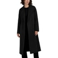thumbnail image 4 of Tahari womens  Elliot Wool-Blend Wrap Coat, xs, Black, 4 of 6