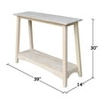 thumbnail image 6 of International Concepts Bombay Unfinished Sofa Table, 6 of 8