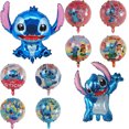 thumbnail image 4 of Decoración de fiesta de dibujos animados con globos de Lilo y Stitch de Disney, suministros de decoración de cumpleaños, juguetes de anime para niños y niñas, regalos de globos para fiestas, 4 of 5