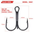 thumbnail image 5 of 100Pcs High quality Super Sharp Anchor Hook,Size #1-14# Sea Fishing Hooks Treble Hook Triple Hooks For Fishing Anzol De Pesca, 5 of 8