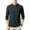 Gray, variant on Chbgutlmr Undershirts for Men Long Sleeve Notch Neck Quarter Button T-Shirts Casual Fall Comfy Plain Shirts