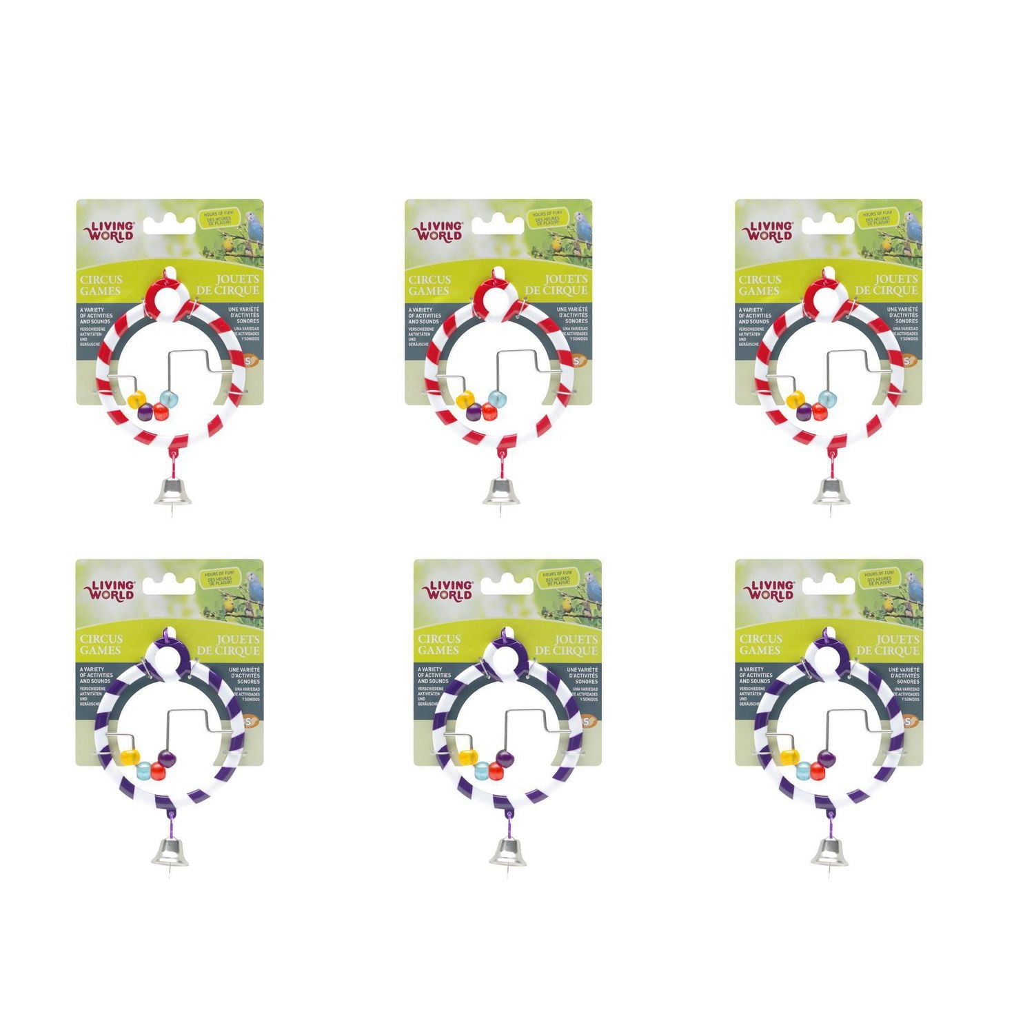 Living World Circus Toy - Abacus - Red and Purple, Stimulating entertainment