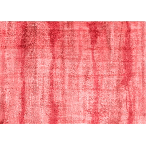Ahgly Company Indoor Rectangle Abstract Red Contemporary Area Rugs, 4' x 6'
