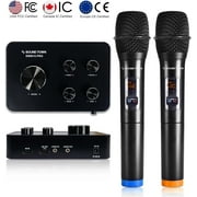 Sound Town Wireless Microphone Karaoke Mixer System with HD Audio Return Channel, Optical, AUX, Bluetooth - Supports Smart TV, Media Box, Sound Bar (SWM15-PRO)