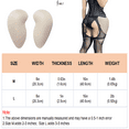 thumbnail image 3 of BIMEI 2PS Sponge Thigh Pads Sponge Hip Pads for Women Lifting Pads Beige L, 3 of 5