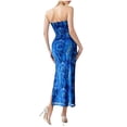 thumbnail image 3 of WILLBEST Vestidos con Curvas para Mujer Vestido Estampado sin Mangas, Ajustado, sin Tirantes y con Abertura Hacia Abajo Grande​​, 3 of 3