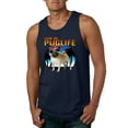 thumbnail image 2 of Wild Bobby, Cute Pug Life Living, Animal Lover, Men Graphic Tank Top, Navy, XX-Large, 2 of 4