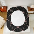 thumbnail image 5 of Feelyou Princess Crown Teens Twin Sheet Sets, Cartoon Black Pink Bedding, 3 Pieces, 5 of 7