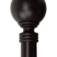 thumbnail image 2 of Globe 1" Curtain Rod-Color:Mahogany,Size:160-240", 2 of 2
