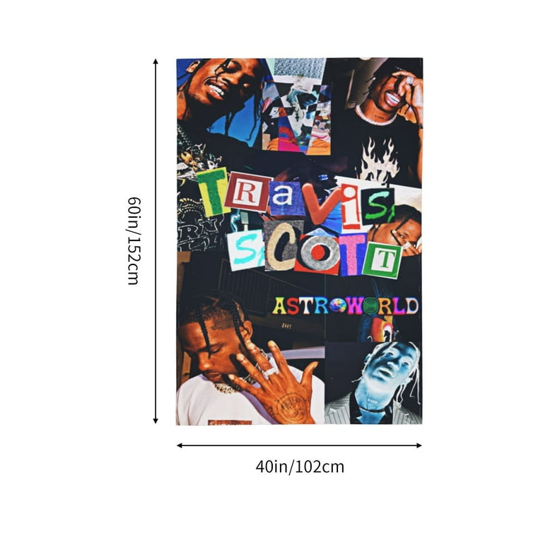 Travis Scott Tapestry Wall Hanging Home Decoration Wall Blanket Dormitory Living Room Bedroom Backdrop Poster 60x40inch Walmart