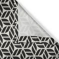 thumbnail image 4 of Ambesonne Lattice Valance Pack of 2, Simple Striped Leaf Motifs, 54"X18", Charcoal Grey Eggshell, 4 of 5