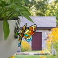 thumbnail image 6 of JLNFYA 3 Pcs Outdoor Wall Decor, Outdoor Metal Decor, Metal Butterfly Wall Art Sculptures Garden Decorations, Hanging Butterfly Wall Decor, Metal Garden Decor, Indoor Outdoor Garden Yard Lawn Decor, 6 of 8