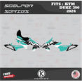 thumbnail image 3 of Kalair GFX Graphics Kit for Ktm DUKE390 (2024) Scalper Series, 3 of 4