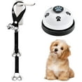 thumbnail image 1 of Jimejv Paquete De 2 Timbres Para Perros, Campanas De Entrenamiento Para Mascotas Para Salir Al Aire Libre, Dispositivo De Entrenamiento Y Comunicación, Campana Grande Y Ruidosa Para Perros, Gatos, Cac, 1 of 1
