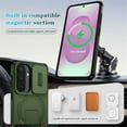 thumbnail image 3 of Case for Samsung Galaxy S26 Ultra 5G 6.9" with Invisible Fold Holder Stand, MagSafe Magnetic Wireless Charging,Sliding camera casing,Shockproof Dropproof Tough Rugged Protective Case Cover,Green, 3 of 10