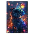 thumbnail image 3 of Pug Dog Watercolor Art Poster - Pug Dog Canvas Wall Art For Bedroom Decor - Modern Home Decor - Abstract Canvas Wall Art, 3 of 6