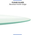 thumbnail image 4 of 36" Inch Round Glass Table Top 1/4" Thick Tempered Beveled Edge by Fab Glass and Mirror, 4 of 4