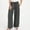 *Dark Gray, variant on ClodeEU Women's Linen Blend Pant ,Mid Waist Elastic Waist Wide Leg Pant,Loose Fit Casual Trousers Dark Gray,Womens Plus L