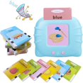 thumbnail image 1 of Tarjetas Flash Parlantes Juguetes Educativos - Tarjetas Flash Parlantes Juguetes de Aprendizaje para Niños Pequeños - Tarjetas Flash de Juguetes Montessori para Edad 2 3 4 5 6 - Azul Sincero Electrónica, 1 of 5