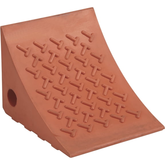 Ironton Polyurethane Wheel Chock, 7.87in. x 7in. x 5.9in., Heavy-Duty Tire Stop