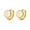 White A, variant on HIJONES Women's Letters Huggie Earrings Stainless Steel Alphabet Ear Ornament Jewelry White V