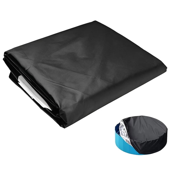 Outdoor Fire Pit Cover, Diameter 63 in（160 cm）Round Waterproof Oxford Fabric, Dustproof, Long-lasting with Elastic Drawstring, for Fire Pits, Pools, Wells
