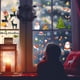 thumbnail image 3 of Billuyoard 2 piezas de pegatinas de ventana de Papá Noel de Navidad Visible de doble cara árbol de Navidad decoración del hogar calcomanías de Kits de decoración para fiestas, 3 of 6