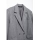 thumbnail image 5 of HH TRAF 2024 Abrigos casuales para mujer, color gris, cuello vuelto, mangas largas, bolsillos, abrigos de invierno con doble botonadura, moda para mujer, 5 of 5