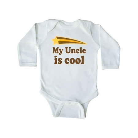 

Inktastic My Uncle is Cool Nephew Gift Baby Boy Long Sleeve Bodysuit