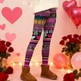 thumbnail image 4 of Fgvctg Valentines Day Leggings for Women Full Length Stretch Workout Leggings Cute Love Heart Print Trendy Outfits Plus Size Yoga High Waisted Thermal Joggerss Clothing Hot Pink S, 4 of 5