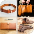 thumbnail image 5 of 24 x 13 Inch 1.5mm Brown PU Leather Sheet Scratch-Resistant Leatherette Fabric Soft Waterproof Tooling Leather Square Solid Color Suede Roll Vinyl for DIY Sewing Crafting, 5 of 7