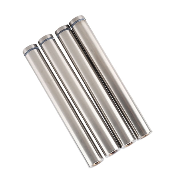 Juego De 4 Pernos De Montaje De Acero Inoxidable Para Separadores De Vidrio, Fijación Estable De Para Tableros Publicitarios De Vidrio, Plateados, 19 X 120 Mm