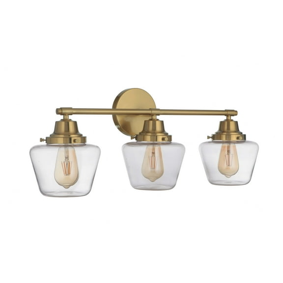 19528SB3 Craftmade Lighting Essex 3 Light Transitional/Modern & Contemporary Bath Vanity in Transitional Style - 27.75 inches wide by 12.13 inches