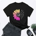 thumbnail image 6 of Outfmvch Sunflower Shirts for Women,Shirts for Women,Sunflower Butterfly Printed Shirt,Short Sleeve Shirts for Women,Graphic T-shirt,Workout T Shirts Plus Size Tops Trendy Clothes 2025 Spring Tee, 6 of 9