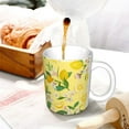 thumbnail image 3 of Yiaed Lemon (2) Print Ceramics Coffee,Large Handle Design,Extra Large Tea and Coffee Cup for Office and Home Mugs, 3 of 6