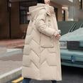 thumbnail image 5 of Winter Warm Coats for Womens Fashion Plus Size Long Sleeved Solid Color With Pocket Lapel Jacket, 5 of 5