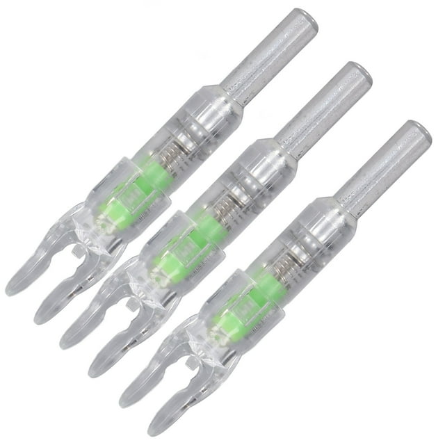 3PCS Lighted Archery Nocks, Led Lighted Nocks For Arrows Automatic Lighting 6.2mm Internal Diameter Archery Shaft Luminous Tail For Outdoor