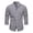 Gray, variant on WREESH Mens Slim Dress Shirts Fashion Solid Button Down Long Sleeve Shirt Soft Shirt Breathable Undershirt Casual Workout T Shirts Black