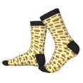 thumbnail image 2 of JUNZAN Burgers And Hot Dogs Design Fun Novelty Knee Warmer High Socks, 2 of 7