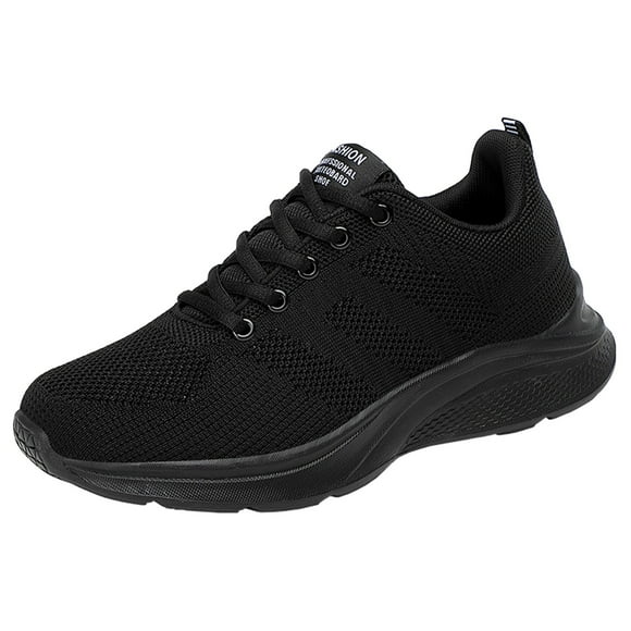 Bmisegm Ladies Women Low Top Breathable Mesh Running Casual Sport Shoes Casual Shoes for Women Black 37
