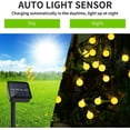 thumbnail image 3 of Cadena de luces solares para exteriores Laklulu de 60 LED, 10 m, resistente al agua IP65, con 8 modos de iluminación, bonita decoración para interiores y exteriores, para jardín, terraza, balcón,, 3 of 5