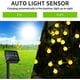 thumbnail image 3 of Laklulu Cadena de luz solar para exteriores, 60 LED, 10 m, impermeable, IP65 con 8 modos de iluminación, bonita decoración, luz interior y exterior para jardín, terraza, balcón, patio, pérgola,, 3 of 5