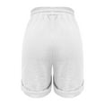 thumbnail image 5 of BKQCNKM Gauze Shorts for Women, Linen Shorts for Women, Wide Leg Shorts for Women, Wide Leg Shorts for Women, Linen Shorts for Women, White M, 5 of 5