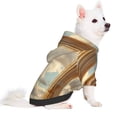 thumbnail image 2 of Honeii Golden Drapes Pillars Clouds Print Small Dog Hoodies Pet Hooded Sweatshirts Fall Winter Puppy Cat Sweaters Warm Clothes for Small Dogs Outfits Costume-X-Small, 2 of 7