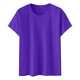 thumbnail image 3 of CHGBMOK Womens T Shirt Summer Tops Short Sleeve Crew Neck Tee Tops Plus Size, 3 of 5