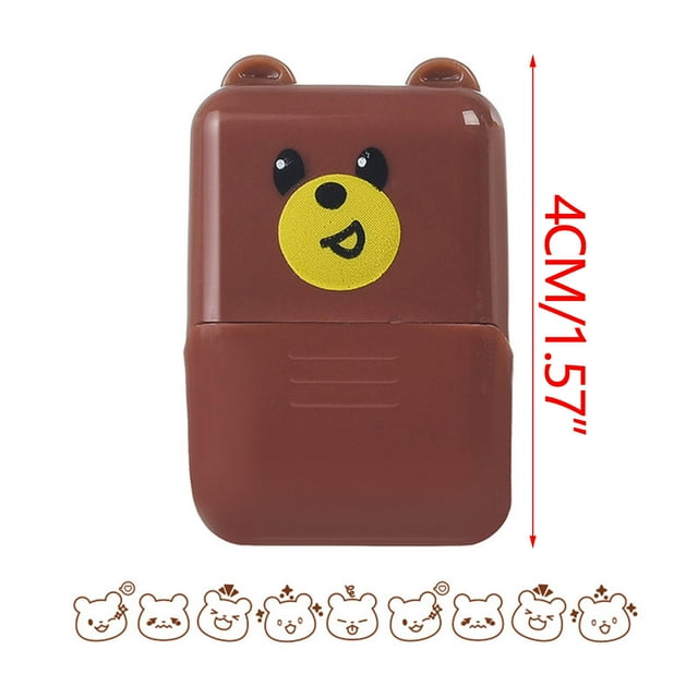 Decorative Rolling Stamp for Student Supplies and DIY Crafting with Replaceable Ink Pad